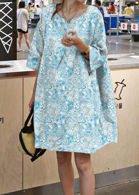 Stil rosa Baumwolle Leinen Outfit O Hals Cinched A Linie Sommerkleider