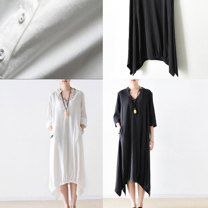 2024 Trend Herbst Freizeitkleid Oversize Maxikleider