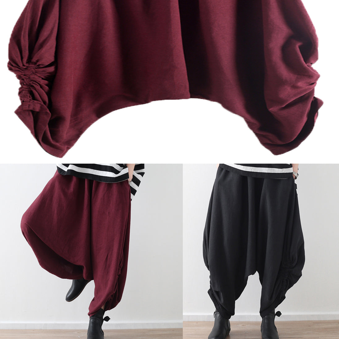 2019 summer new original design women's loose large hanging wide leg pants