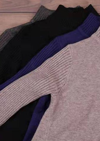 2024 Winter Blaue lange Maxikleider Plus Size Baumwolle Winterkleider warmes Wollkleid