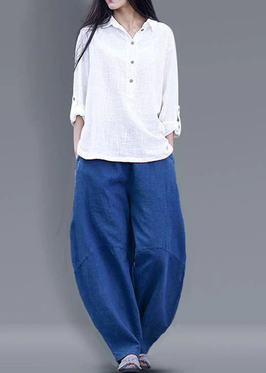 Schöne Haremshose Baumwolle Boho Work Outfits Rote lange Hose