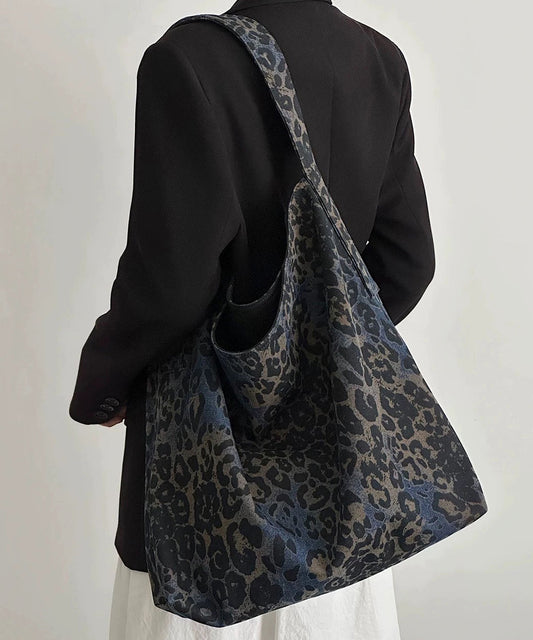 Bolso de hombro de gran capacidad con estampado de leopardo nuevo 2025