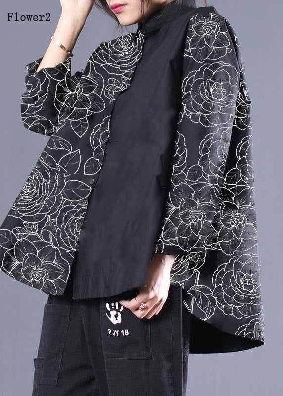 DIY Patchwork-Hemden Schwarze gepunktete Blusen