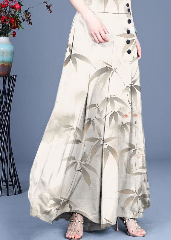 Diy Schwarze Hose mit weitem Bein und Knöpfen für den Sommer