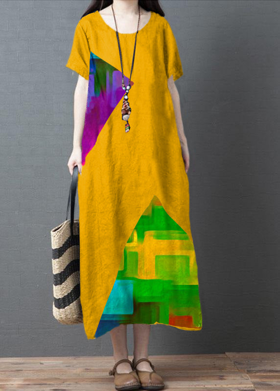 Lockeres schwarzes O-Ausschnitt Patchwork Taschen Sommerurlaubskleid Kurzarm