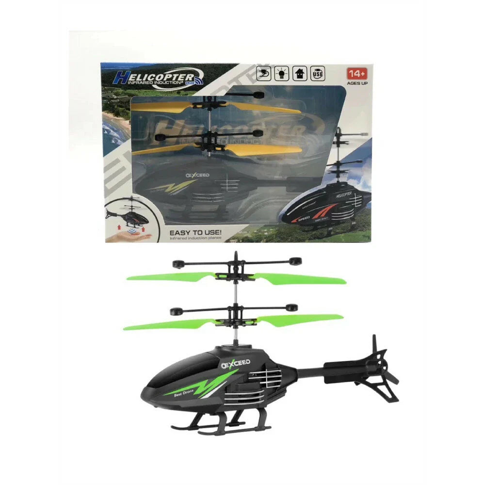Flying Helicopter Toys USB Rechargeable Induction Hover Helicopter With Remote Control For Over Kids Indoor And Outdoor Games