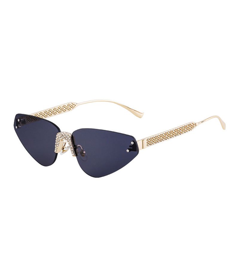 American Style Diamond Studded Frameless Sunglasses