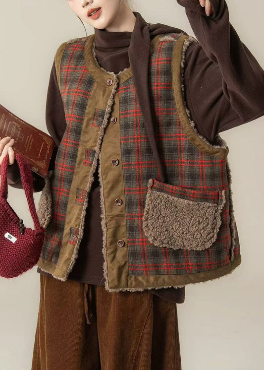 Chaqueta de invierno Art Brown Oversized Wear On Both Sides Teddy Vest