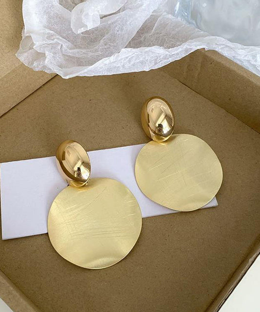 Ohrringe aus gebürsteter Gold-Kupfer-Legierung im Original-Film-Stil