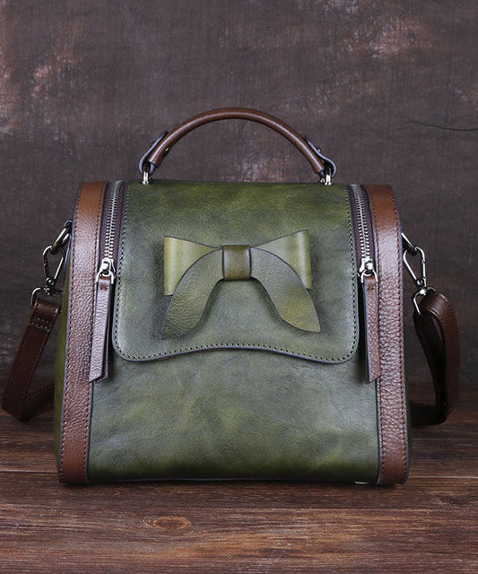 Kunst Rot Braun mode bogen Paitings Kalbsleder Messenger Bag