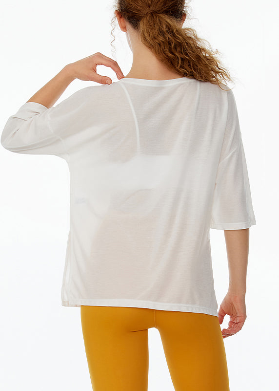 Art White O-Neck Summer Solid Yoga Tank Tops