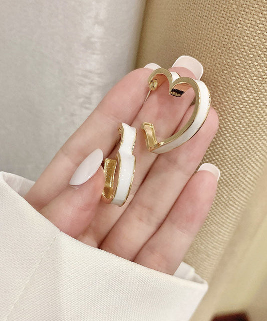 Pendientes de aro con gotas de aceite y plata de ley blanca dorada