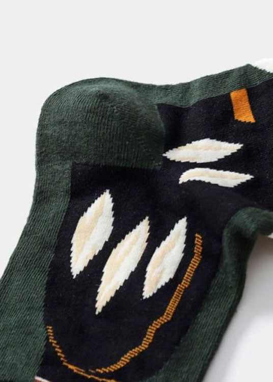 Schöne, kreative Farbmalereien, wadenlange Baumwollsocken