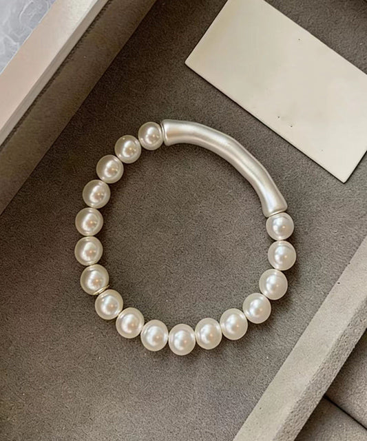 Beautiful White Pearl Bamboo Joint Bracelet