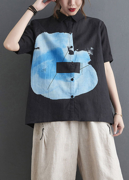 Wunderschönes weißes PeterPan-Kragen-Knopfdruck-Halbarm-Shirt-Oberteil