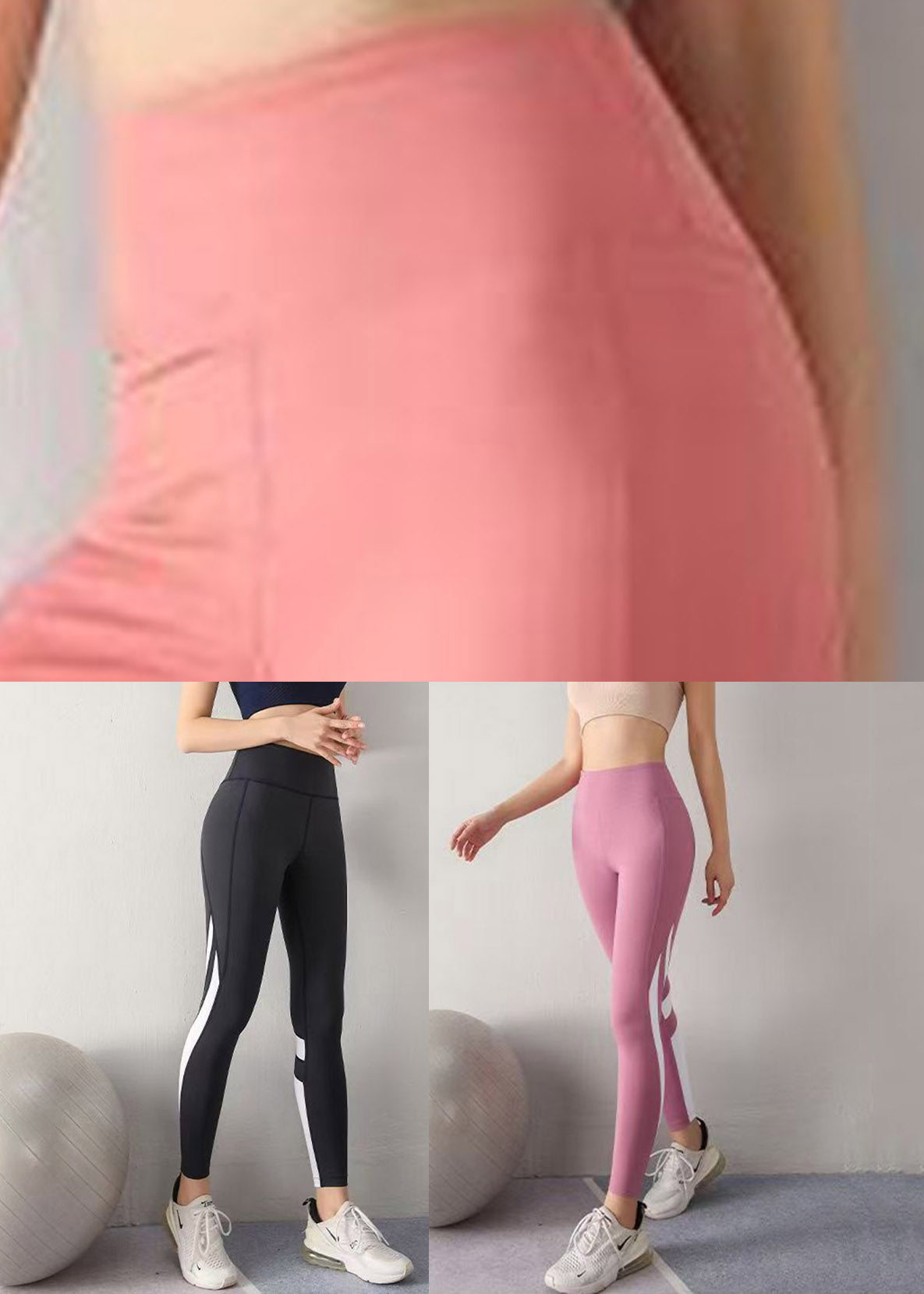 Black Tummy Control Capri Running Leggings