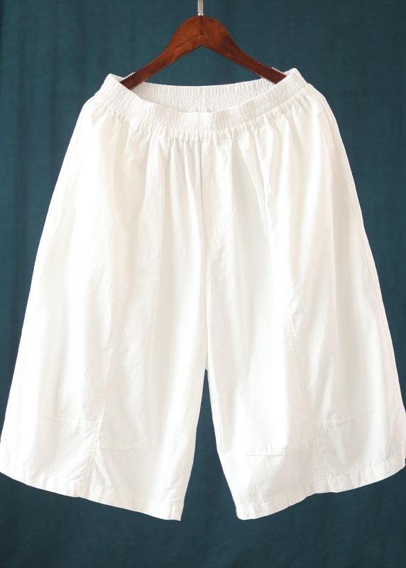 Bohemian Black Patchwork Pockets Half Pants - SooLinen