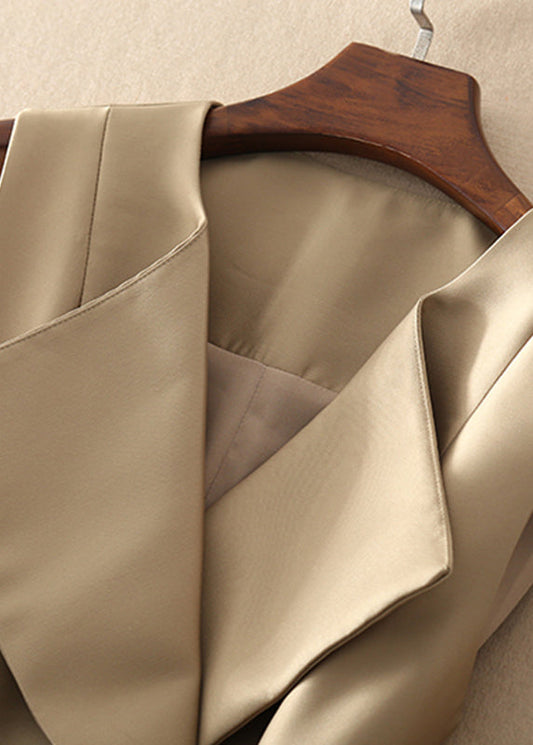 Böhmisches Khaki-Kleid mit Peter-Pan-Kragen und Schleife, ärmellos