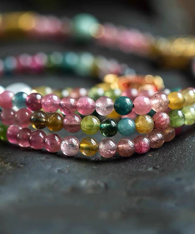 Böhmische Regenbogen Perlen Pullover Quaste abgestufte Perlen Halskette