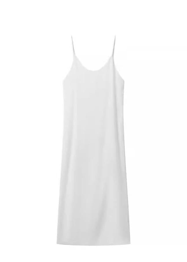 Boho White Backless Side Open Cotton Beach Dresses Summer