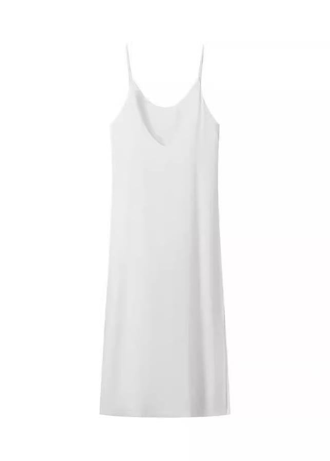 Boho White Backless Side Open Cotton Beach Dresses Summer