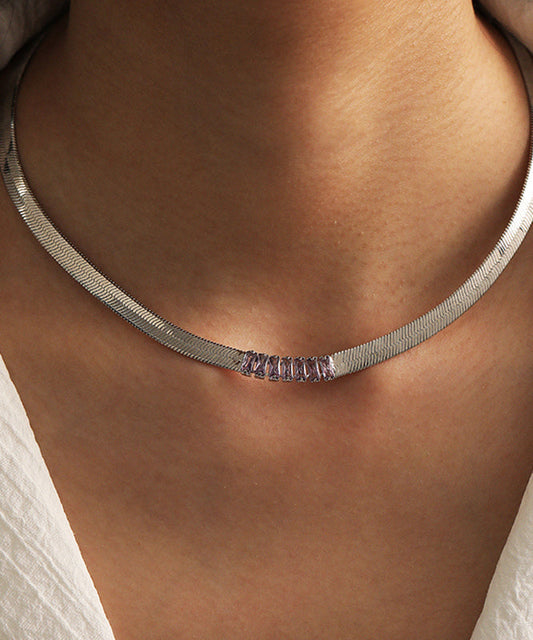 Boutique Halskette mit vergoldetem Halsband aus Kupfer