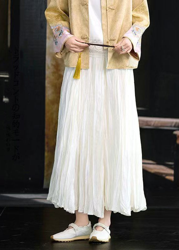 Boutique Mulberry Chiffonröcke mit Knitterfalten und elastischem Bund für den Frühling