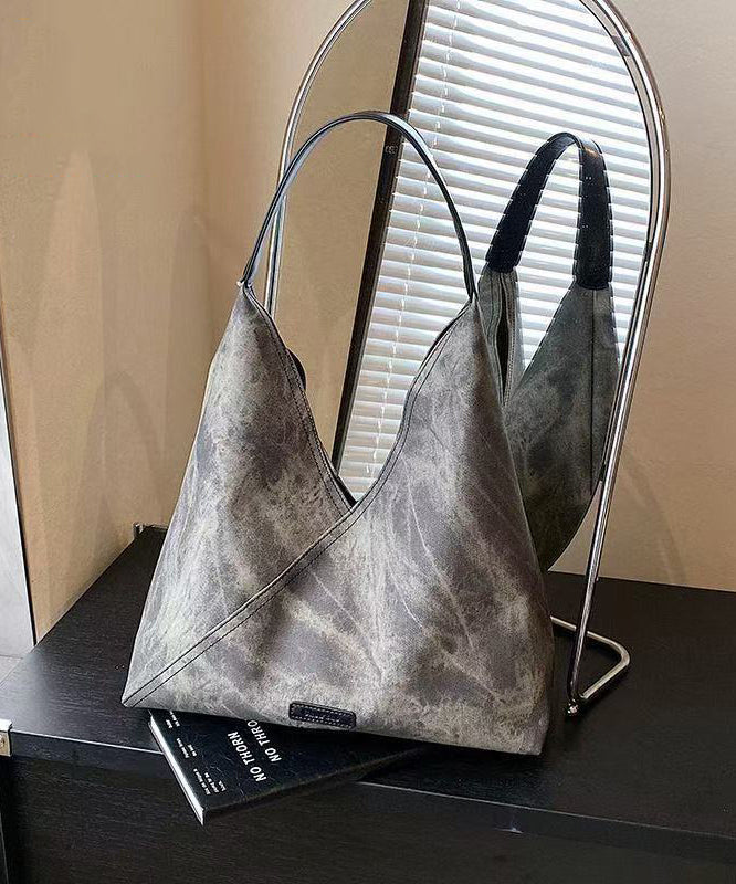 Boutique Tie Dye Solid Durable Faux Leather Shoulder Handbag