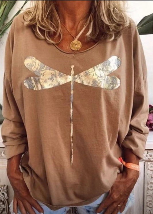 Casual Black O Neck Print Cotton Sweatshirts Long Sleeve