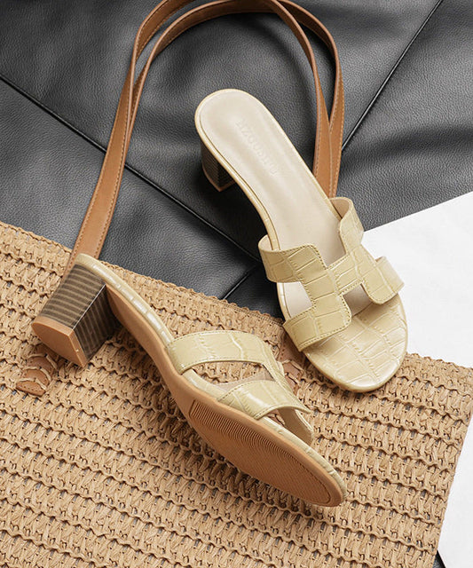 Casual Black Peep Toe Chunky Flip Flops