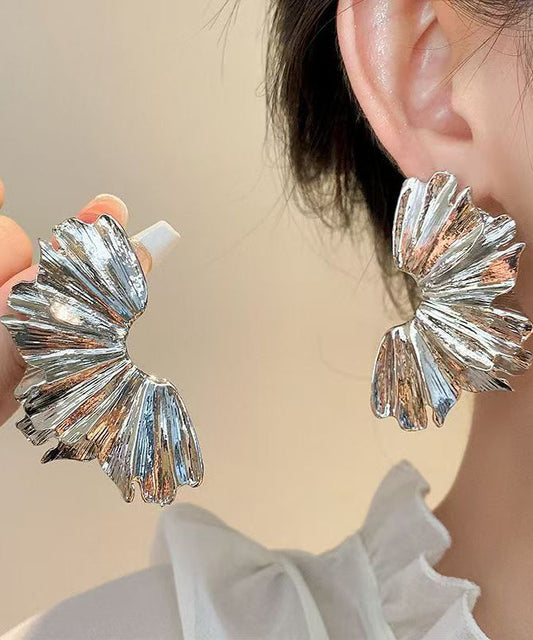 Casual Gold Copper Alloy Stud Earrings