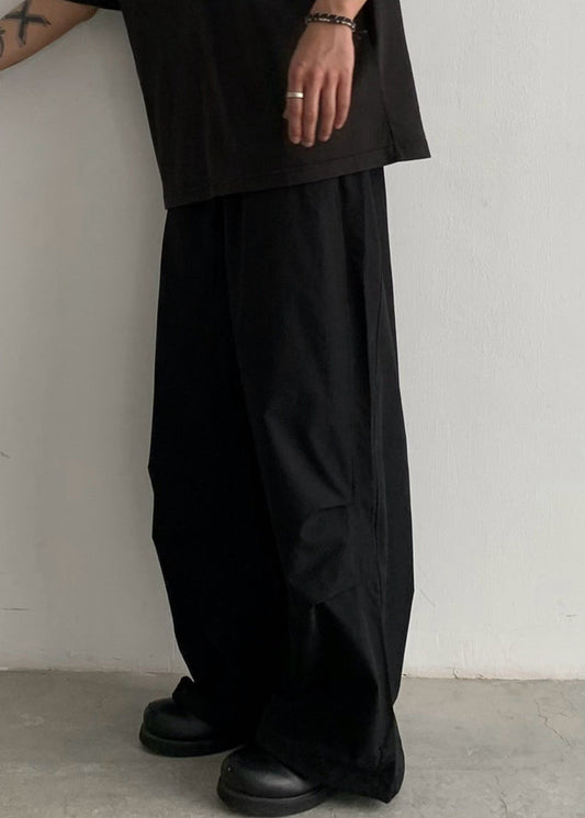 Casual Green Pockets Drawstring Cotton Men Pants Summer