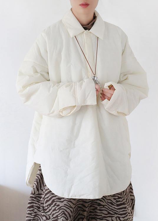 Casual whitewinter coatsplus size clothing winter jacket winter short overcoat - SooLinen