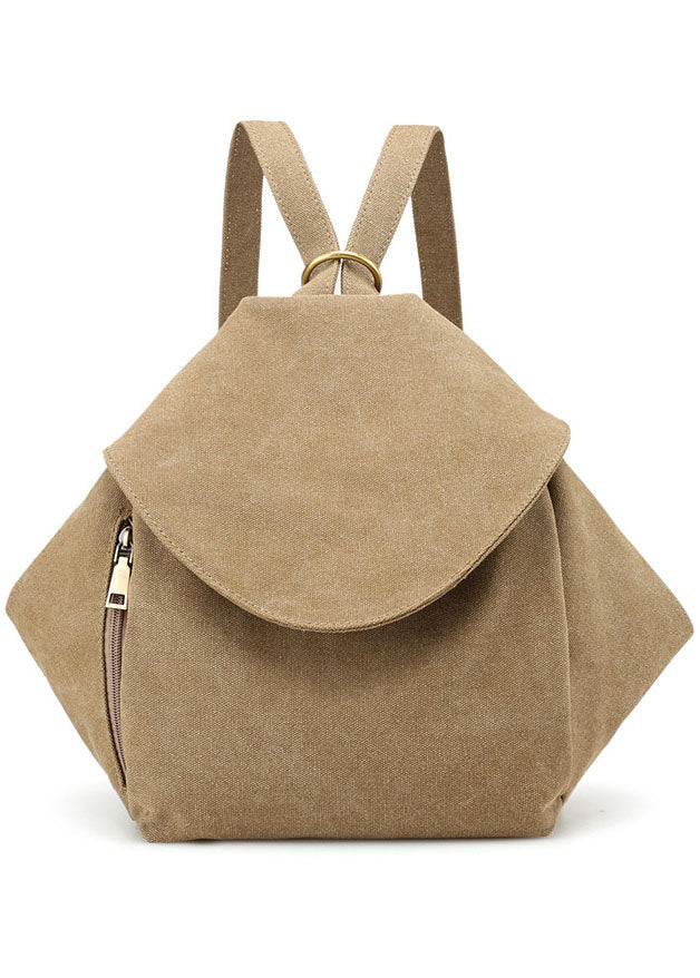 Schicke, blaue, solide Canvas-Schultertasche mit großem Fassungsvermögen