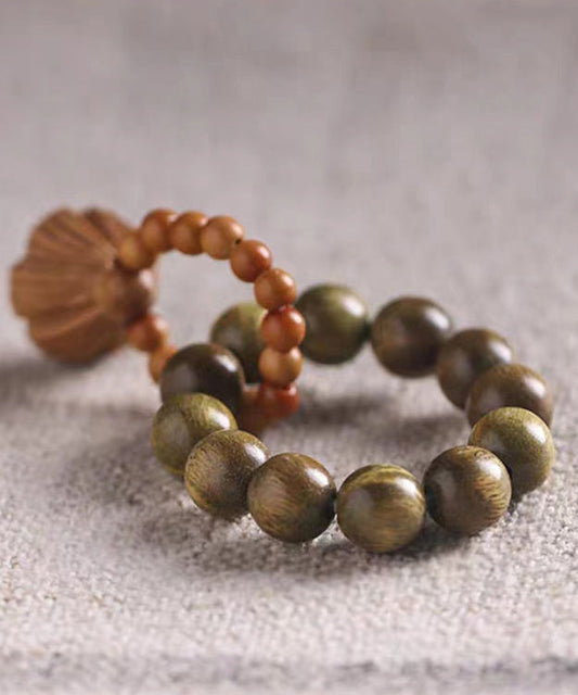 Elegante pulsera con borlas y cuentas Olivary Nucleus en bloques de color