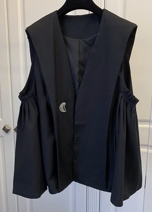 Edle Khaki Mode Faltentaschen Herbst Ärmellose Weste