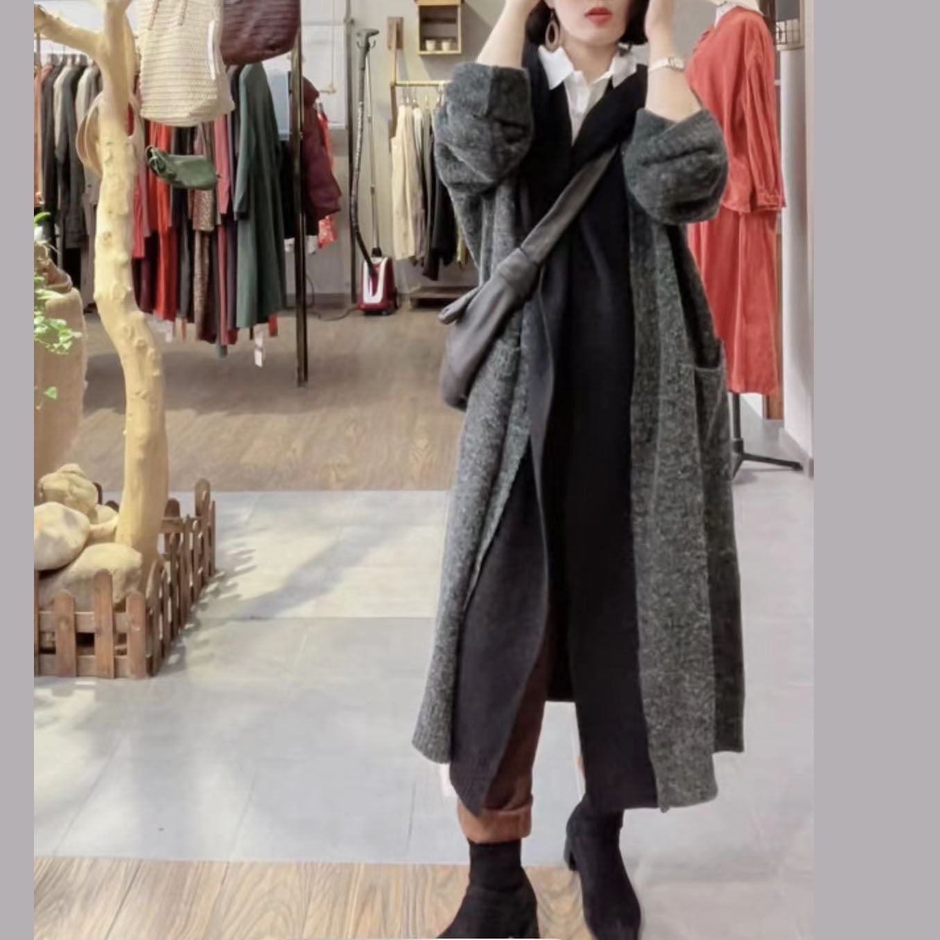 Club Chocolate Lose Taschen Herbst Pullover Mantel Langarm