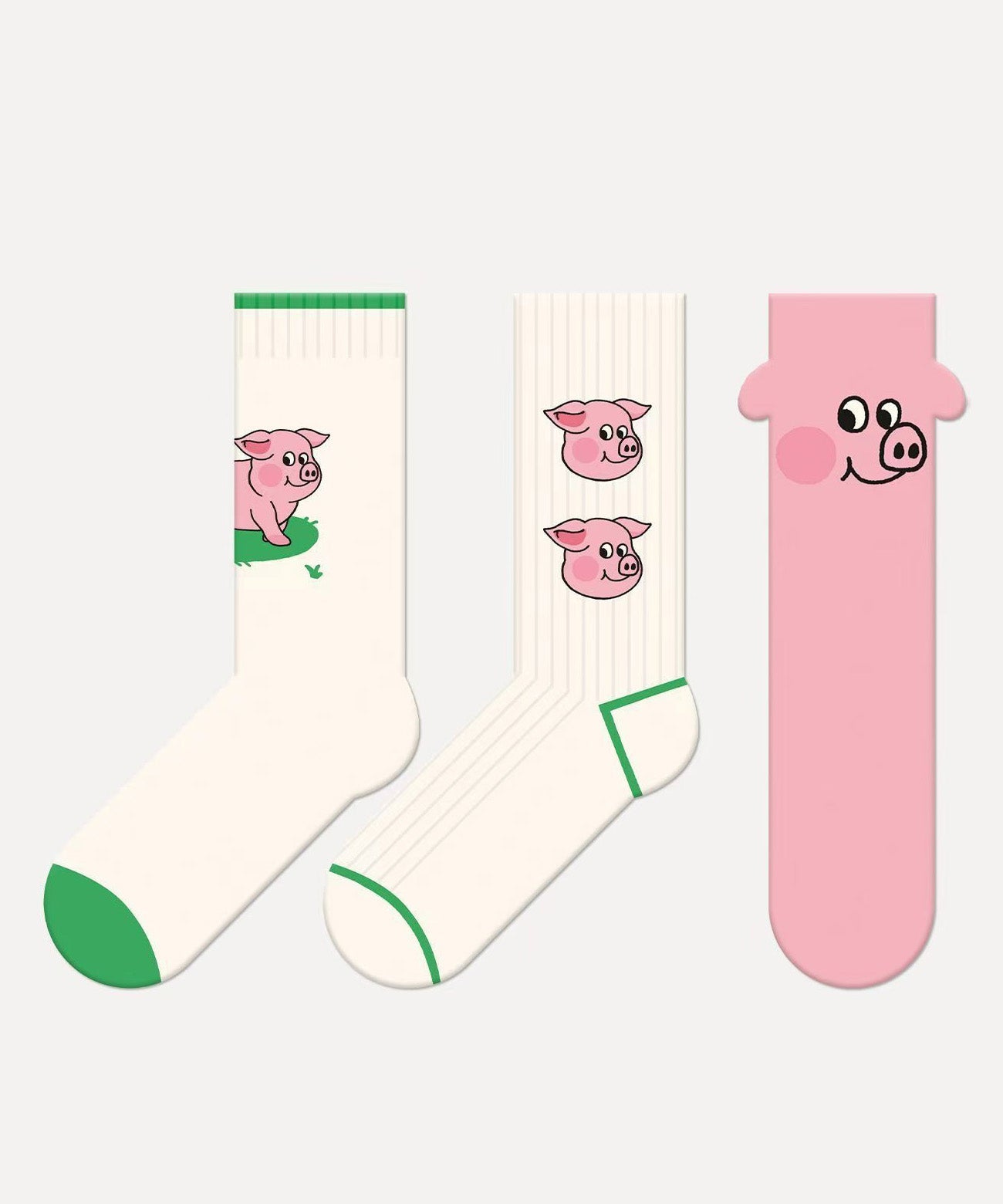 Cute Cartoon Versatile Cotton Mid Calf Socks