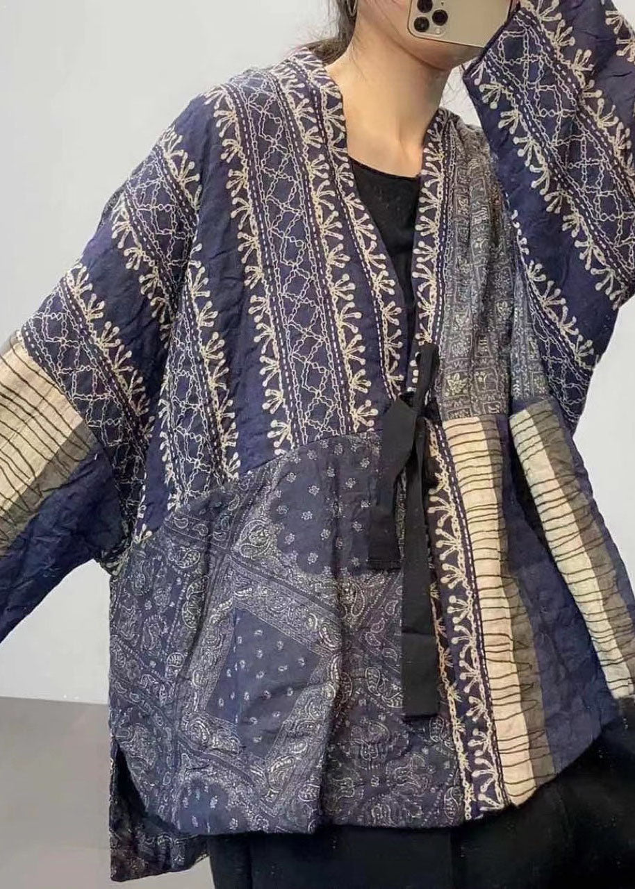 DIY Blaues Patchwork-Taschen-Top mit Taillenbund