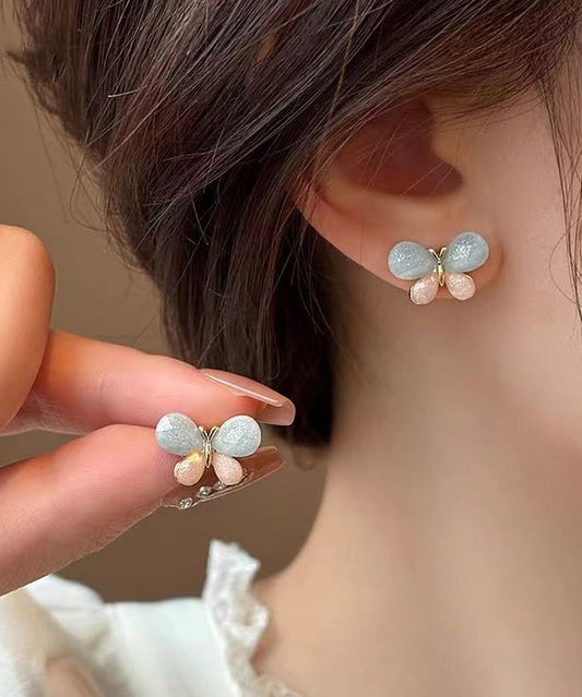 DIY Colorblock Kupfer-Overgold Schmetterlings-Ohrstecker