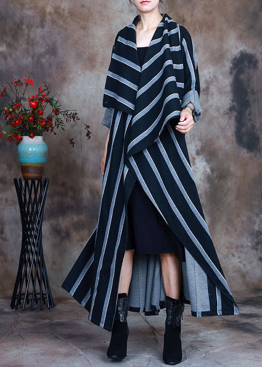 DIY Grau Peter Pan Kragen Wolle Lose Trenchcoats Frühling