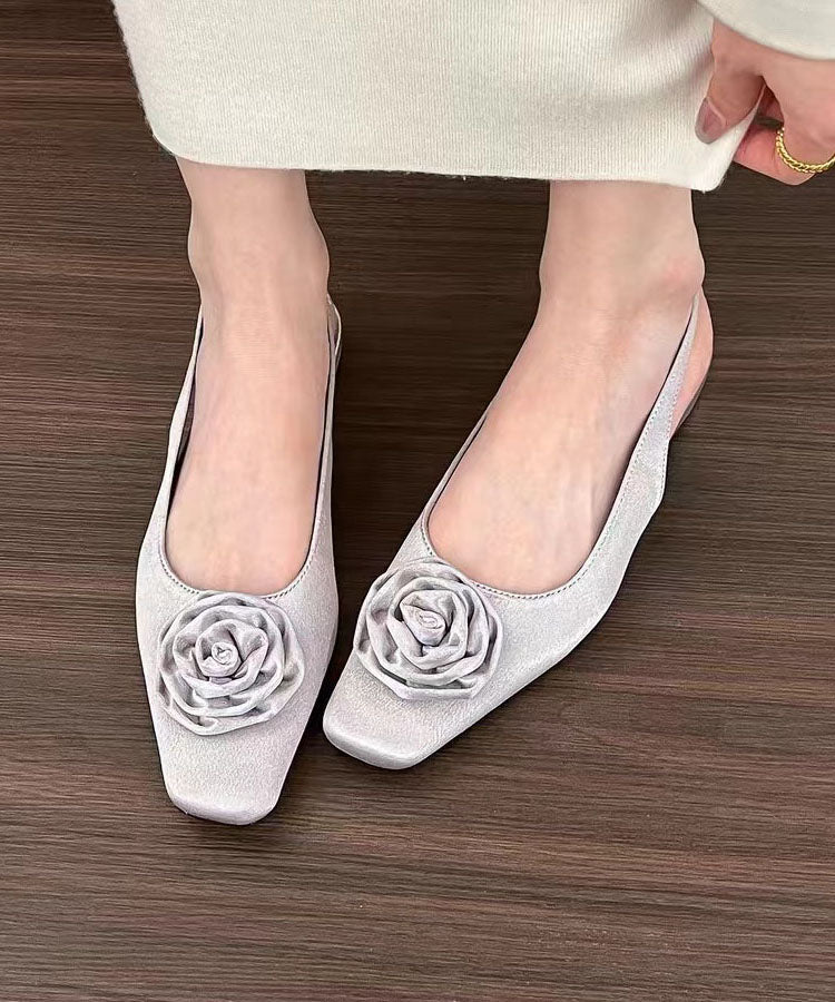 Elegante Rosa Sandalen Satin Schöne Spleißen Floral