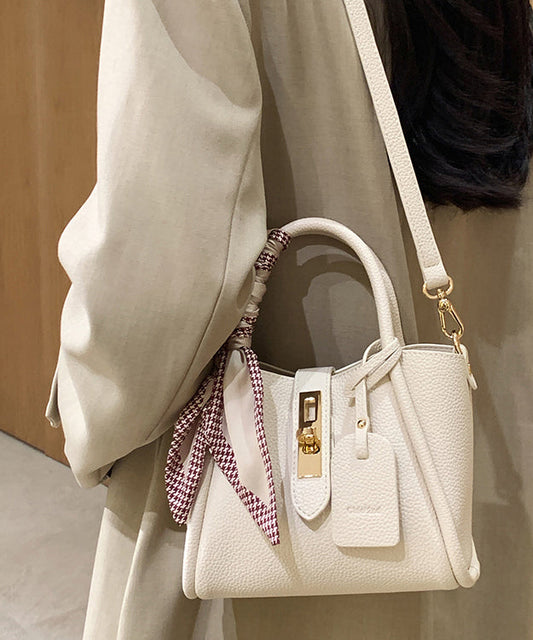 Fashion Beige Faux Leather Durable CrossBody Bag