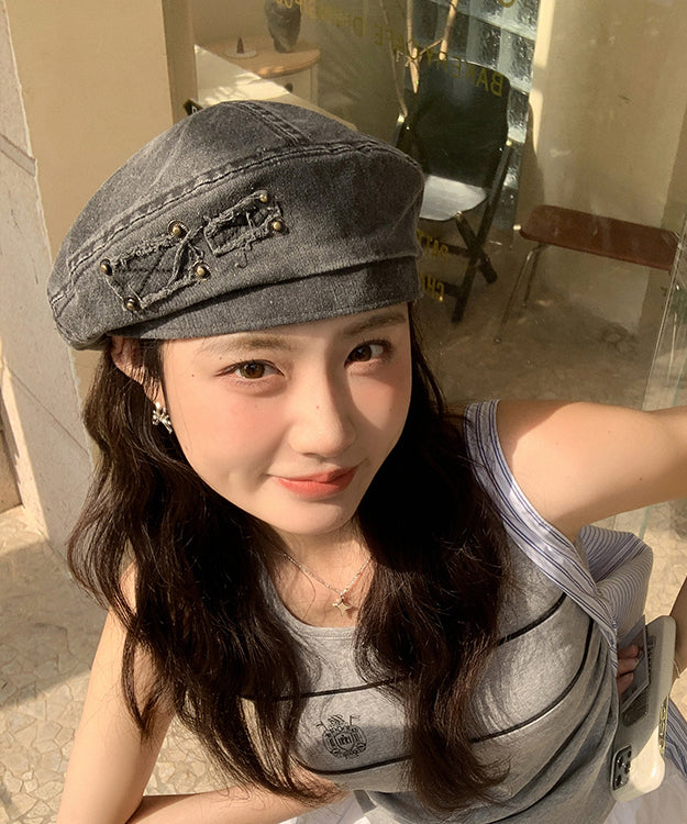 Boina vaquera versátil de moda en beige