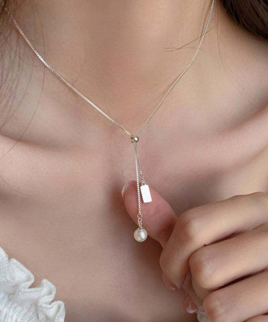 Fashion Gold Srerling Silver Overgild Pearl Pendant Necklace