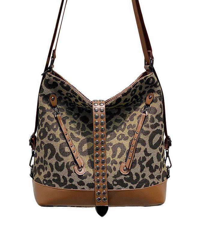 Fashion Versatile Leopard Print Large Capacity Backpack