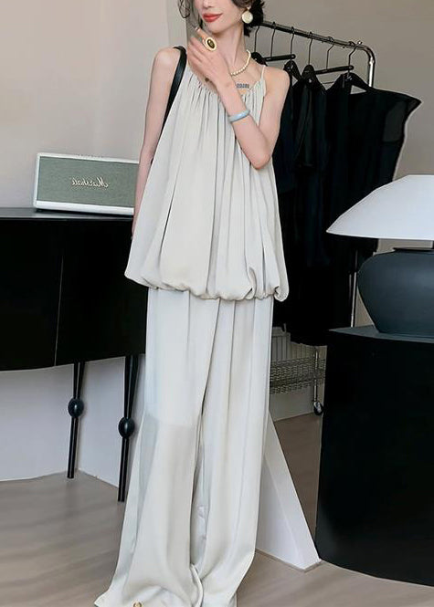 Fine Red Cold Shoulder Ice Silk Two Piece Set Outfits Summer