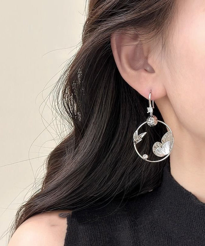 Feine Seiden-Kupfer-Overild-Zirkon-Schmetterlings-Creolen