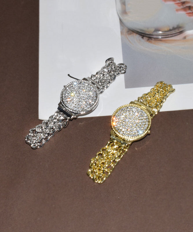 Fine Silk Metal Zircon Hollow Out Chain Bracelet