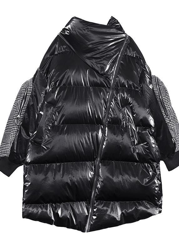 Fine oversize Jackets & Coats winter coats green thick high neck Parkas for women - SooLinen